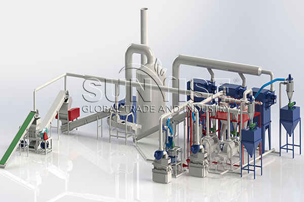 Advanced technology of waste automobile battery recycling equipment.