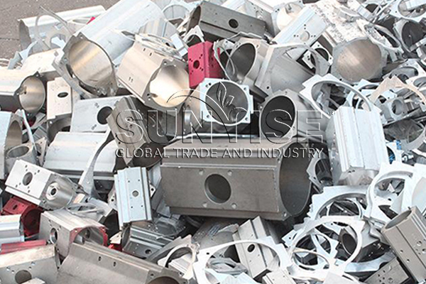 Aluminium scrap processed by aluminium recyclers.