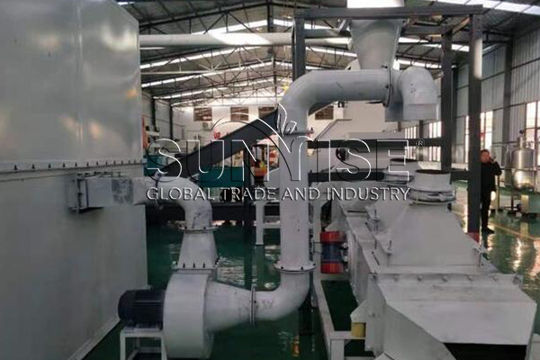 E-waste recycling equipment has good technology.