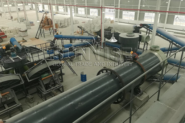 Equipment in the factory.