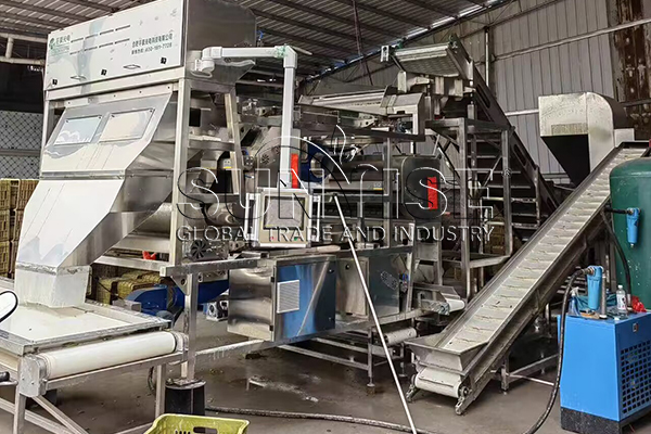 Photovoltaic panel color sorter.