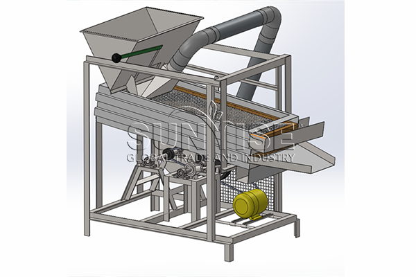 Plan of the fourth gravity separator for electronic equipment.
