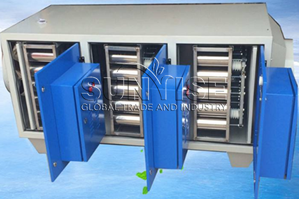 Plasma purification equipment for automotive battery recycling.