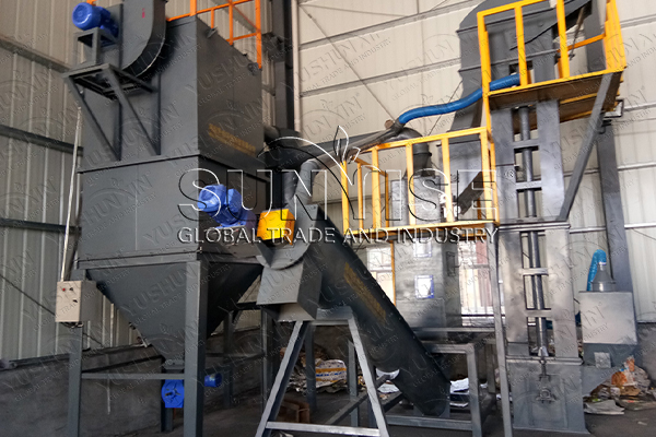 Screening function of lithium battery recycling equipment.