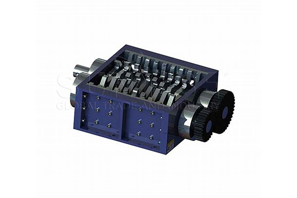 The-structure-of-the-double-shaft-shredder