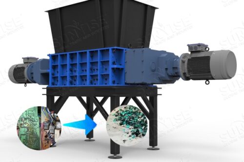 Circuit board shredder