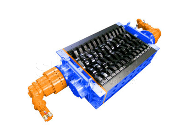 The-structure-of-the-double-shaft-shredder