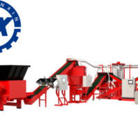 big scale cable recycling plant
